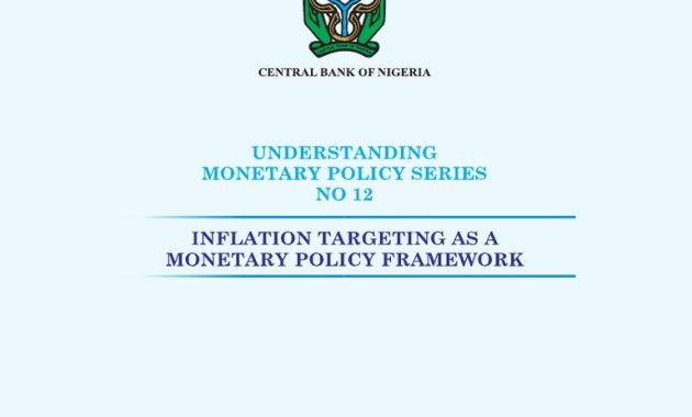 CBN Seeks Rate Cut Through Inflation Control and FX Stability